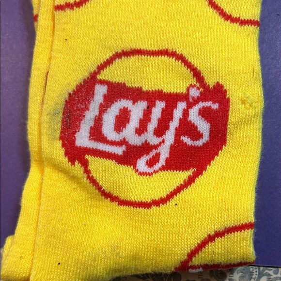 Yellow and Red Men's Crew Socks - Picture 4 of 4